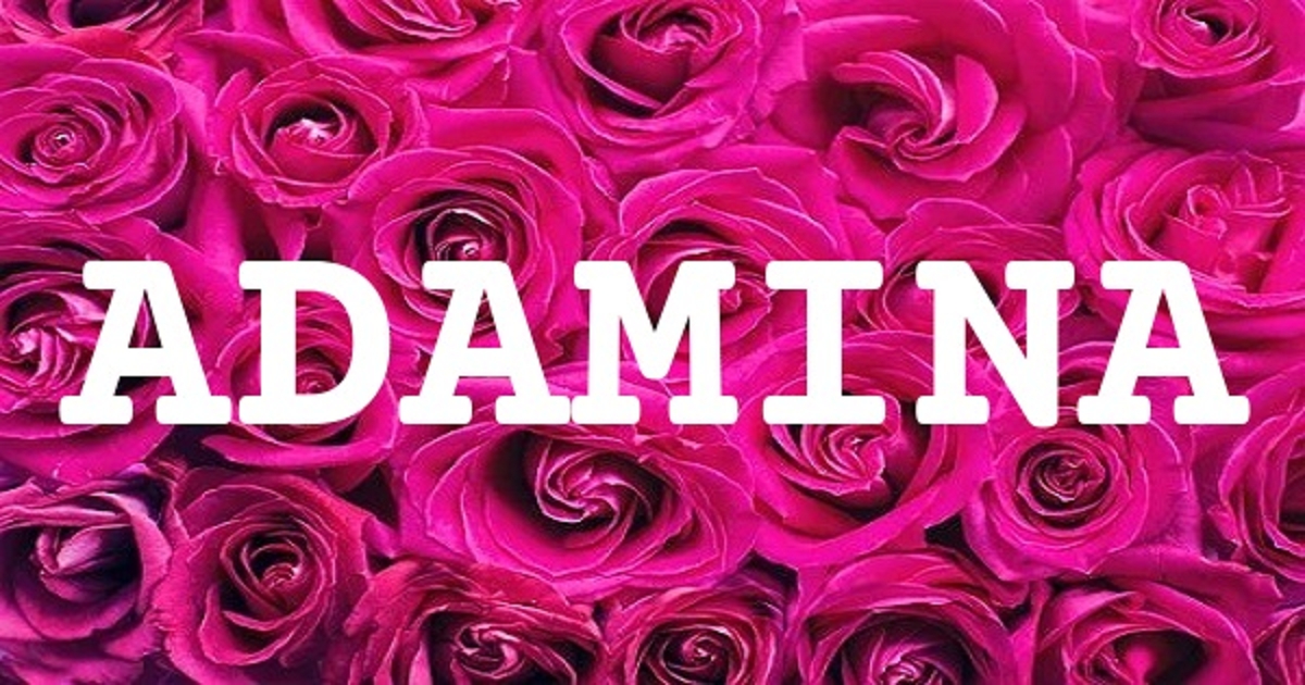 ADAMINA 英文名字意義