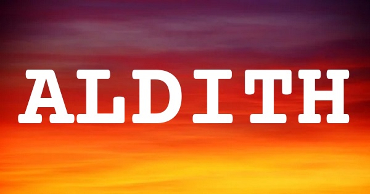 ALDITH 英文名字意義