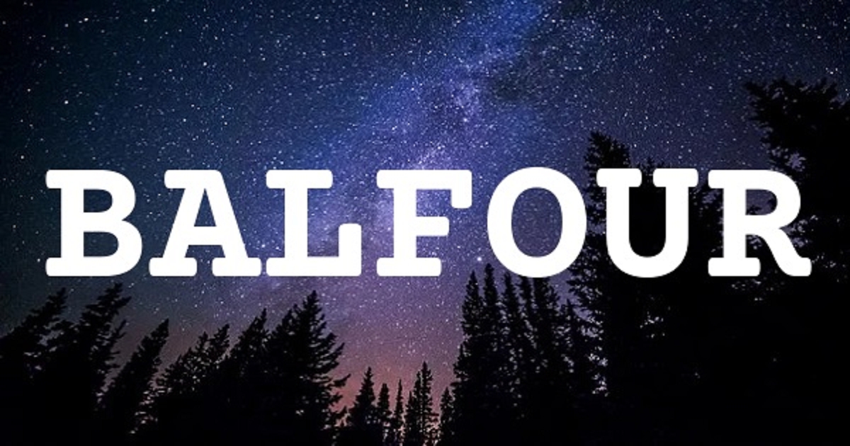 BALFOUR 英文名字意義