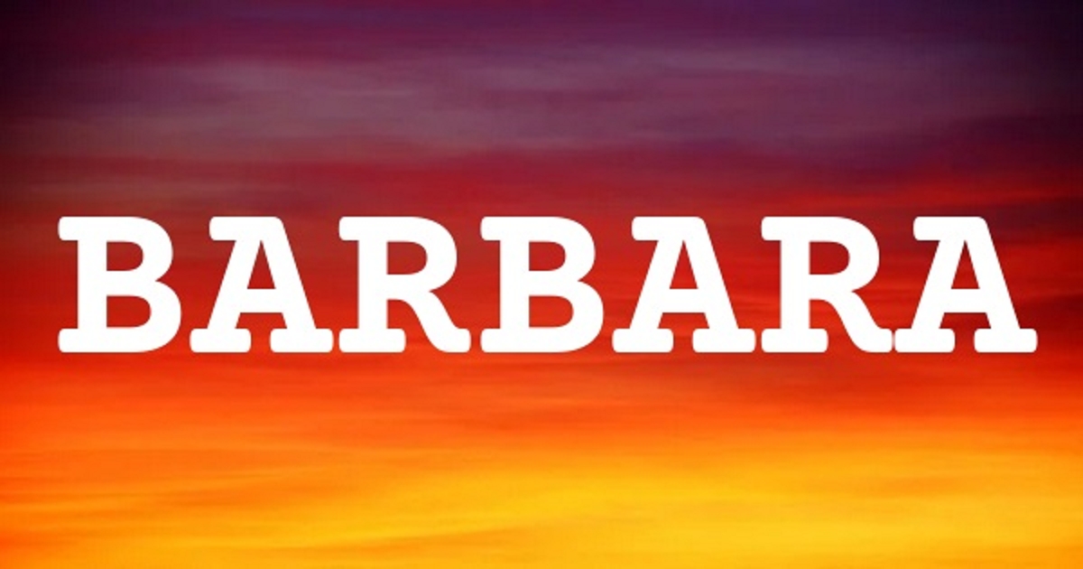 BARBARA 英文名字意義