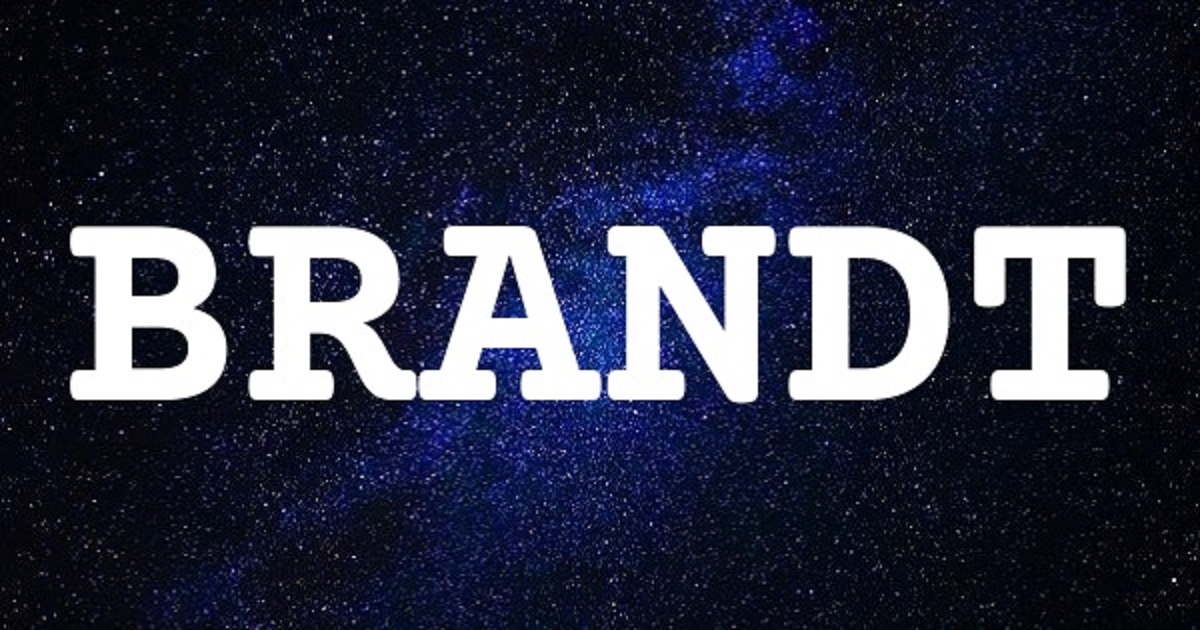 BRANDT 英文名字意義