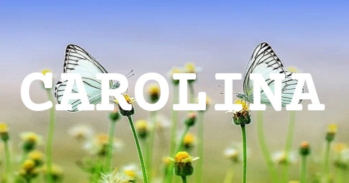 CAROLINA 英文名字意義