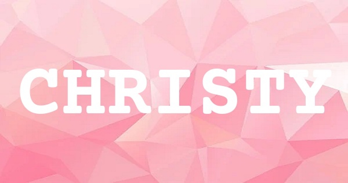 CHRISTY 英文名字意義