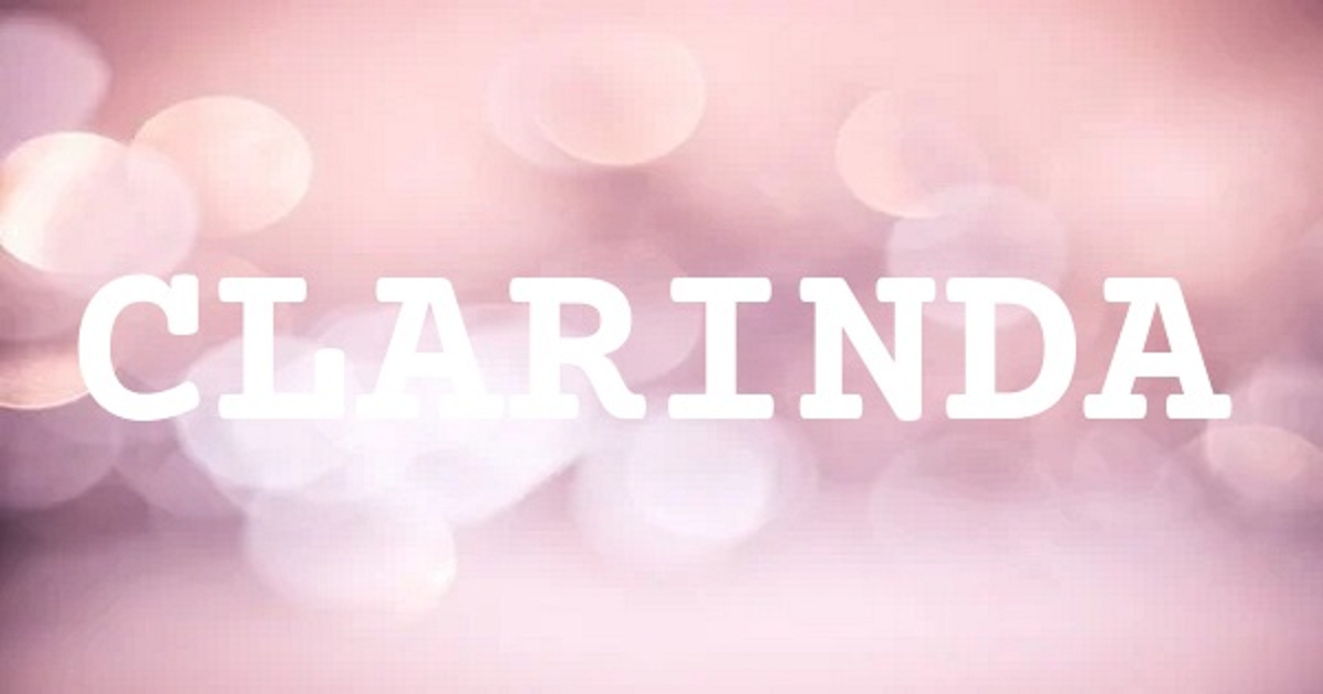 CLARINDA 英文名字意義