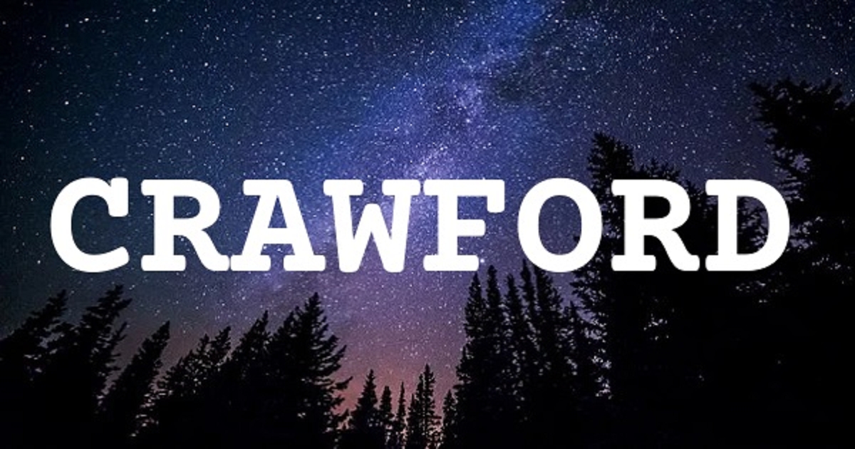 CRAWFORD 英文名字意義