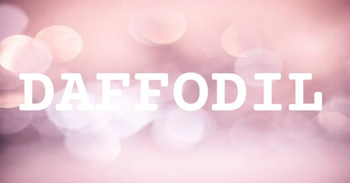 DAFFODIL 英文名字意義