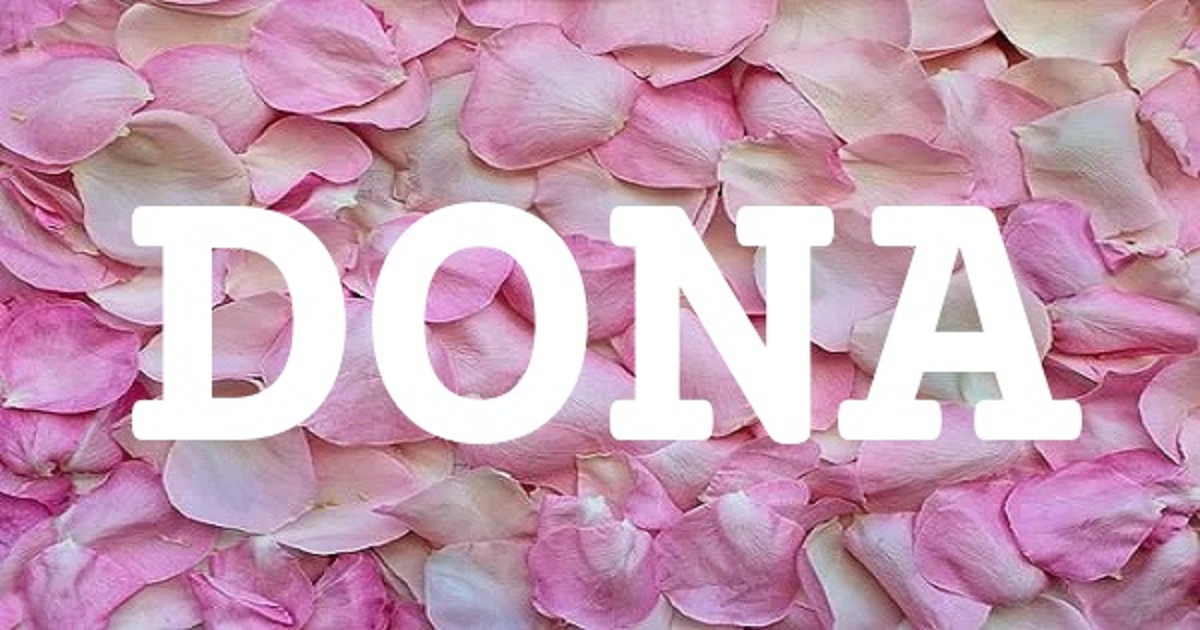 DONA 英文名字意義