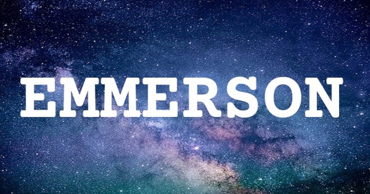 EMMERSON 英文名字意義