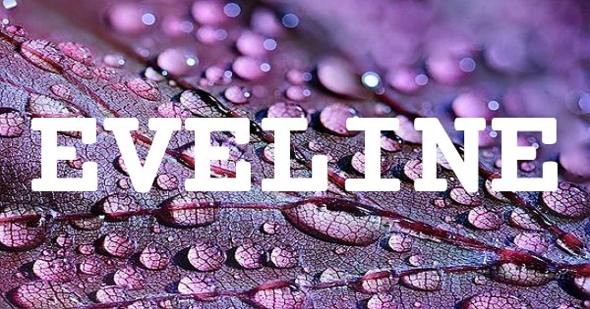 EVELINE 英文名字意義