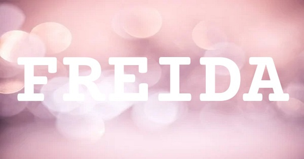 FREIDA 英文名字意義