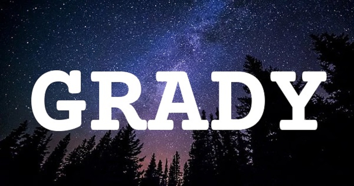 GRADY 英文名字意義