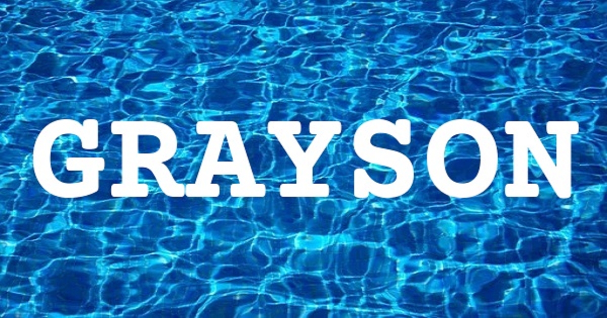 GRAYSON 英文名字意義