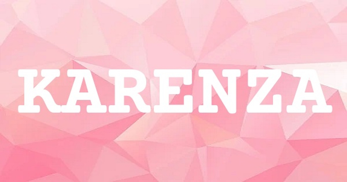 KARENZA 英文名字意義