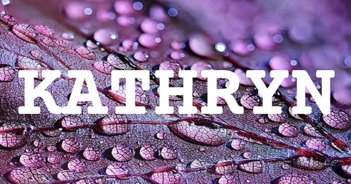 KATHRYN 英文名字意義