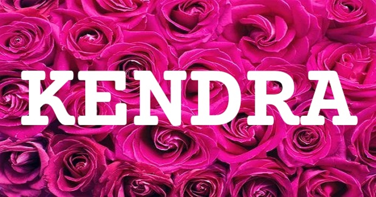KENDRA 英文名字意義