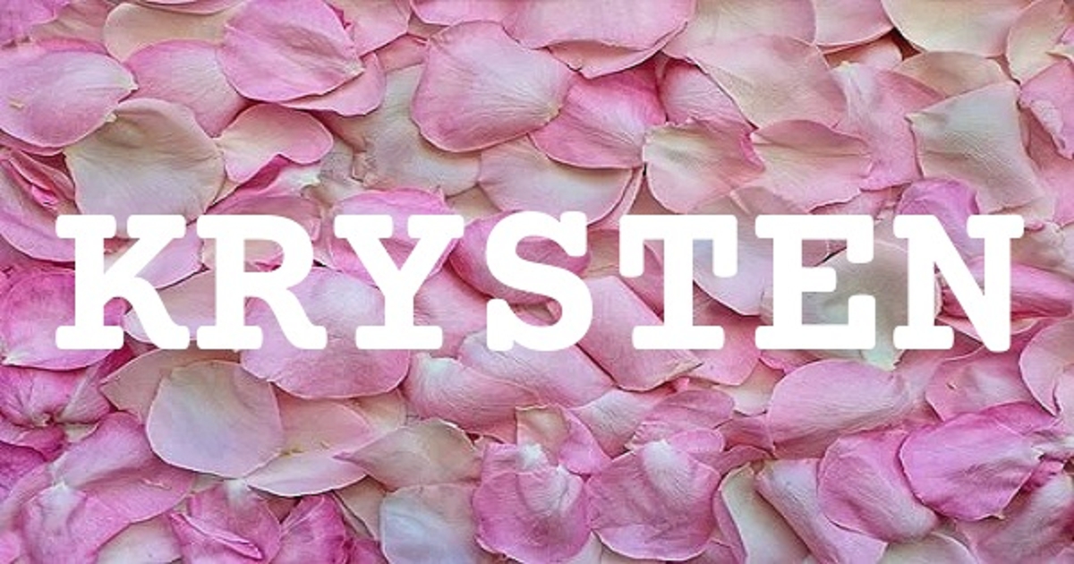 KRYSTEN 英文名字意義
