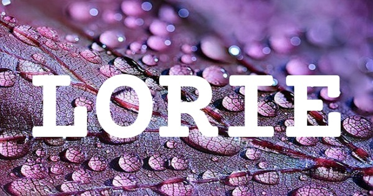 LORIE 英文名字意義