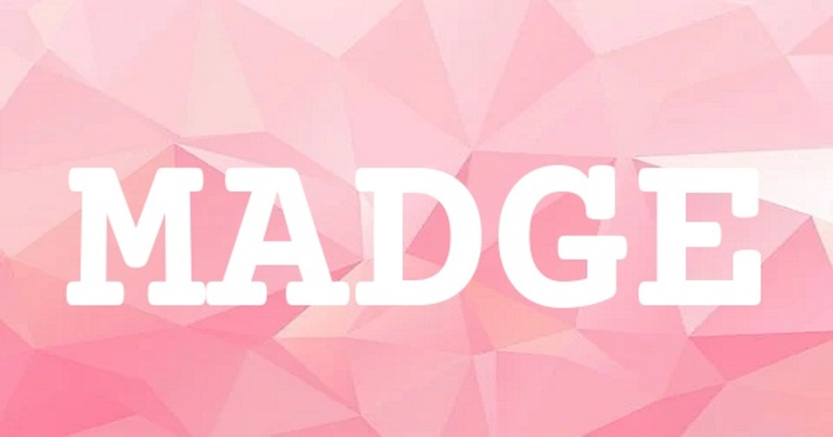MADGE 英文名字意義