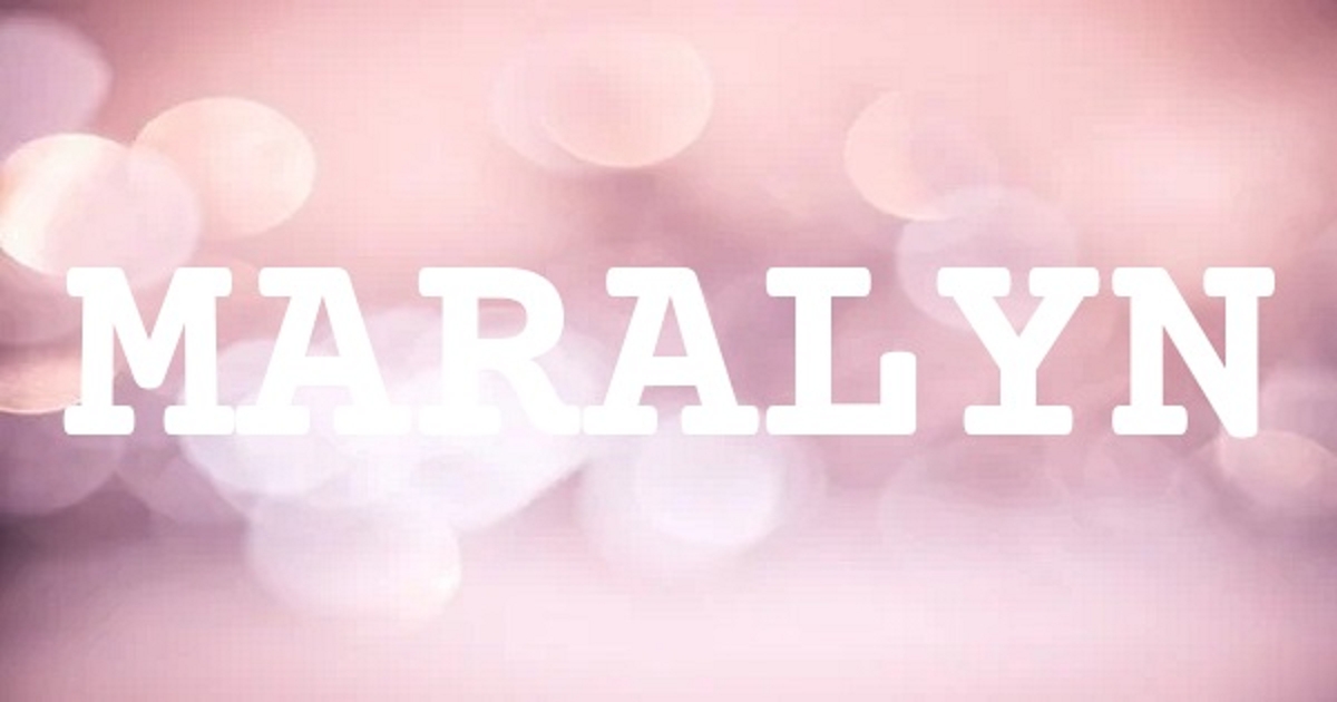MARALYN 英文名字意義