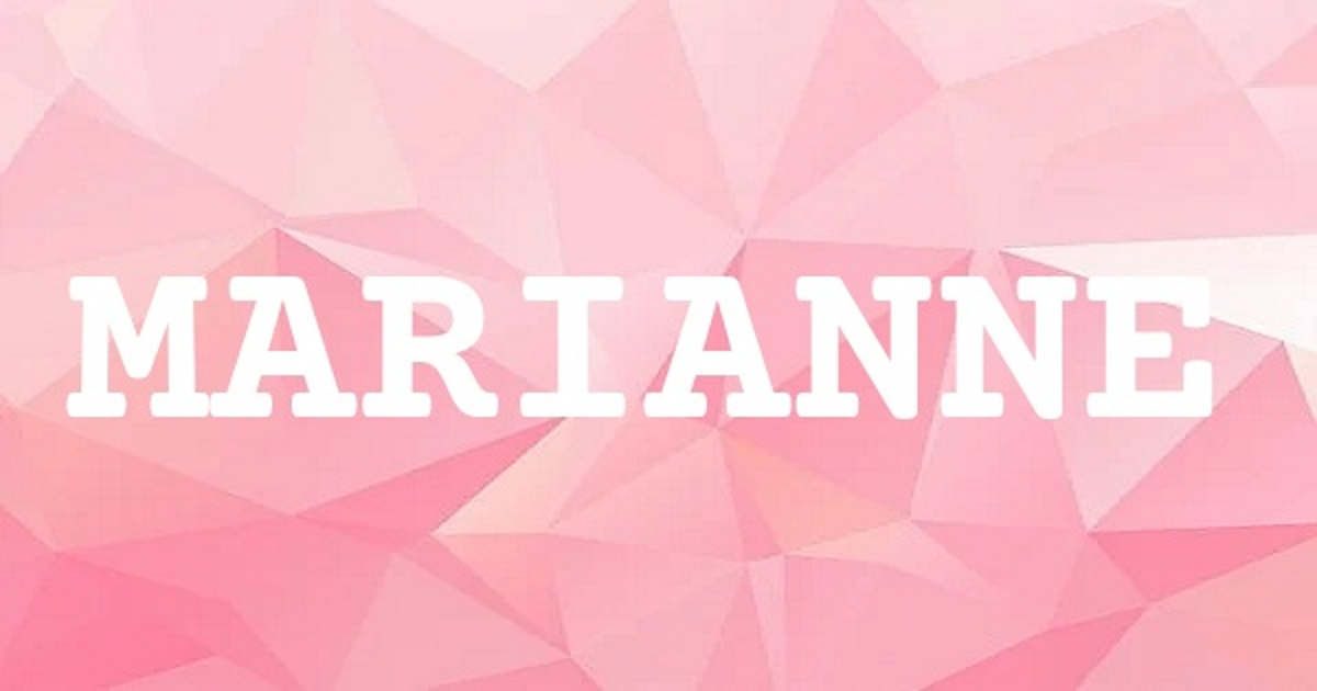 MARIANNE 英文名字意義