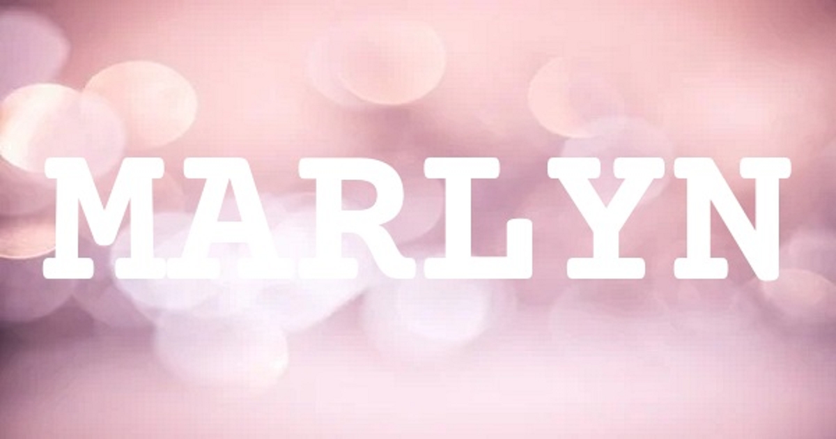 MARLYN 英文名字意義