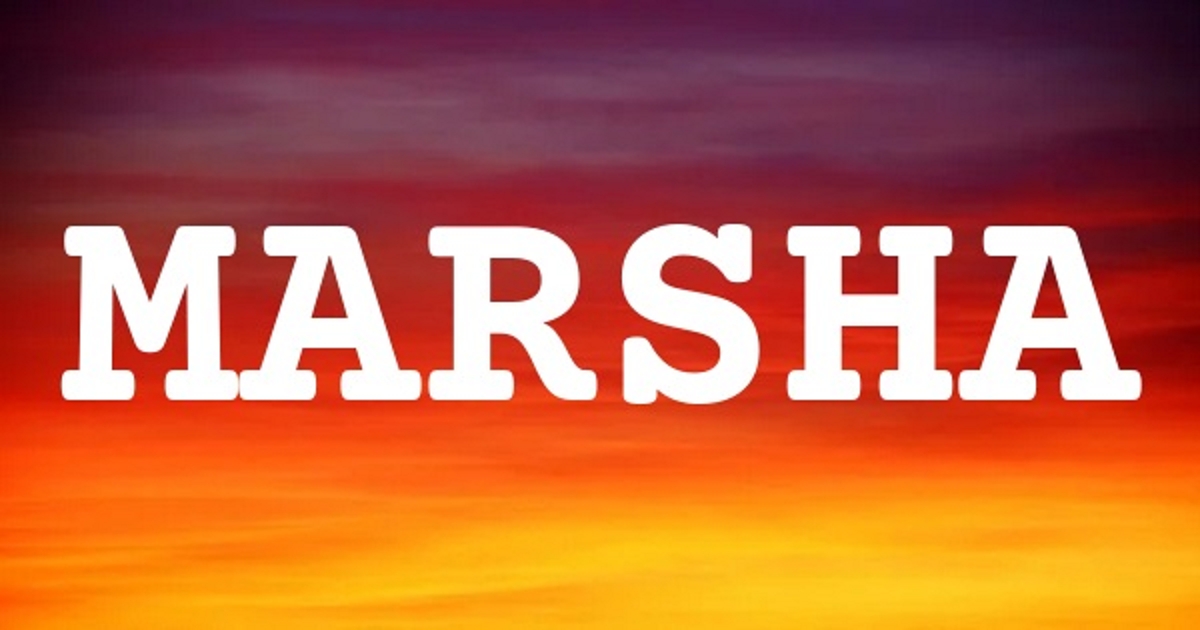 MARSHA 英文名字意義
