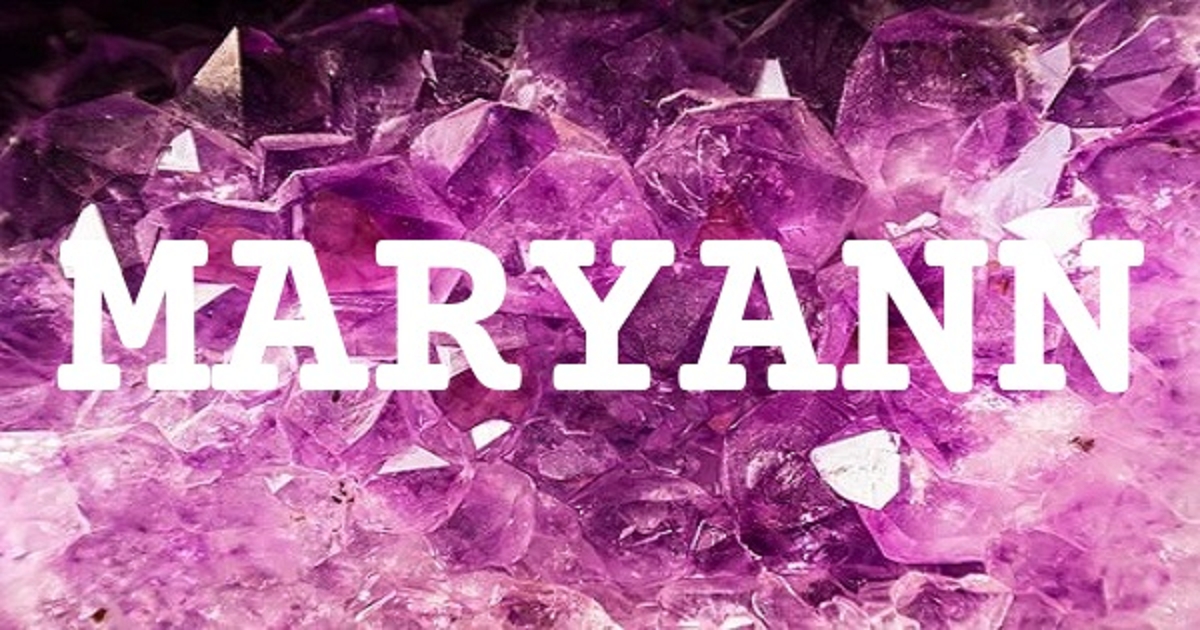 MARYANN 英文名字意義