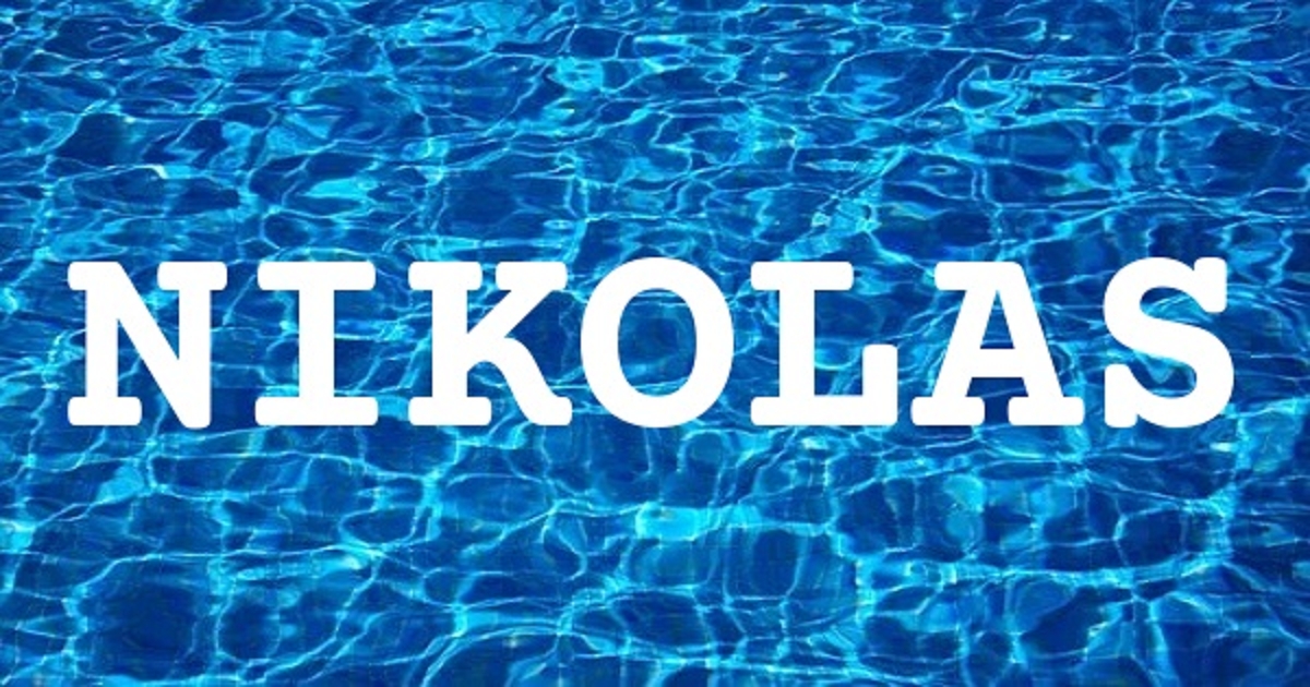 NIKOLAS 英文名字意義