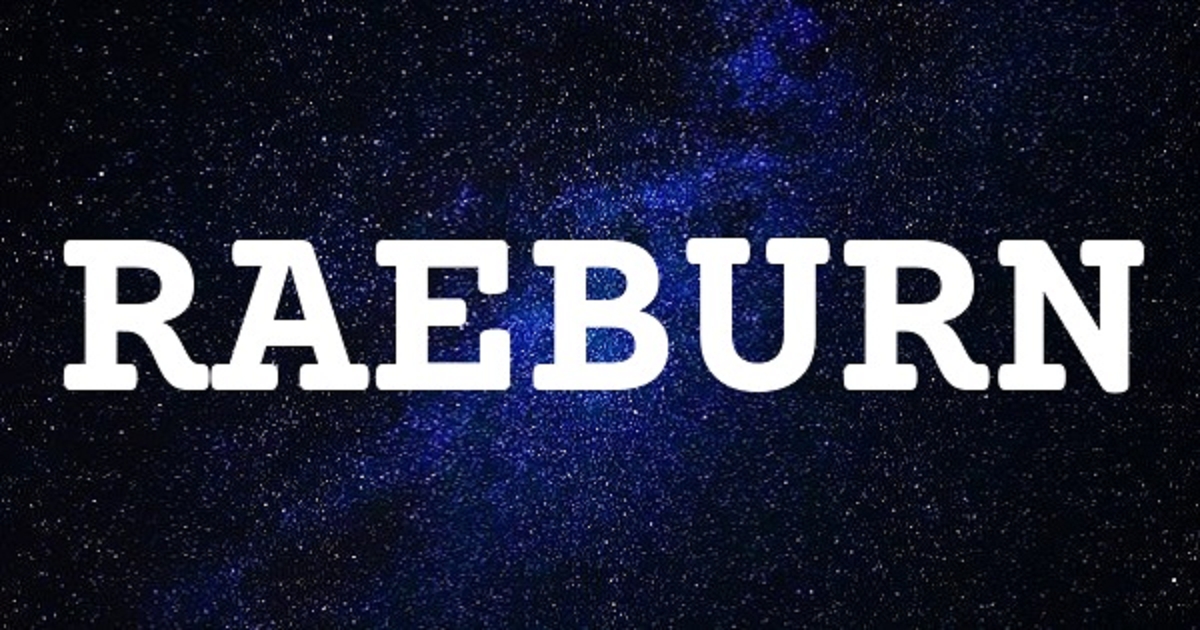 RAEBURN 英文名字意義