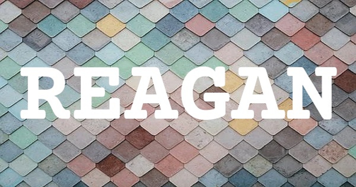 REAGAN 英文名字意義