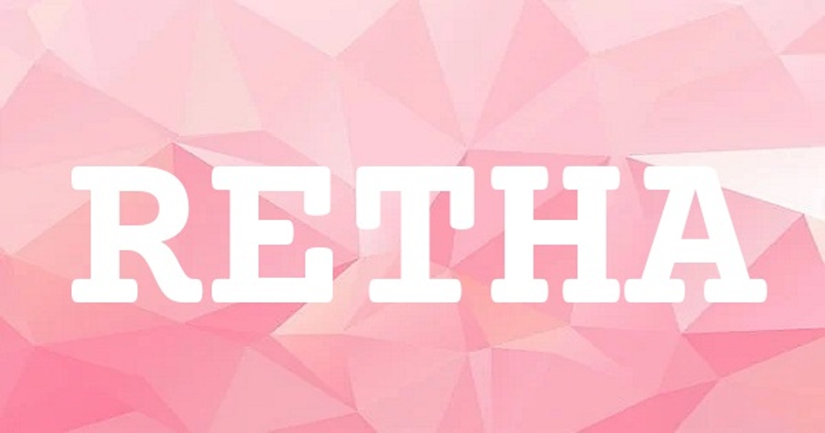 RETHA 英文名字意義