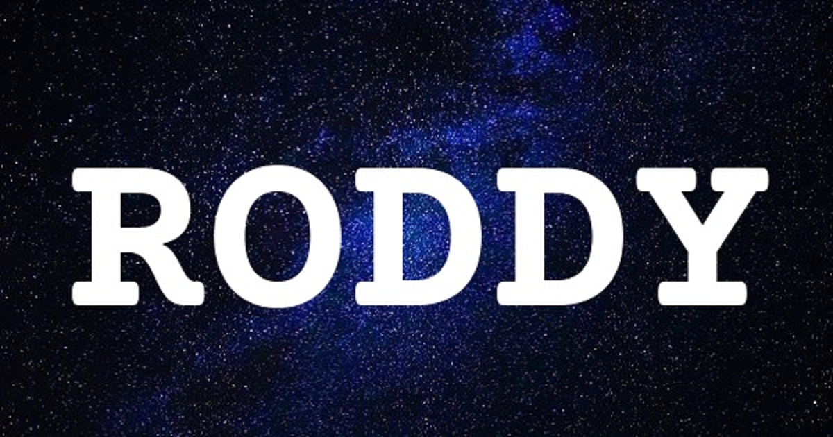 RODDY 英文名字意義