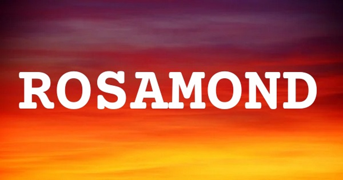 ROSAMOND 英文名字意義