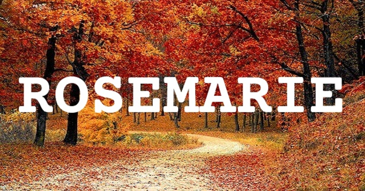 ROSEMARIE 英文名字意義