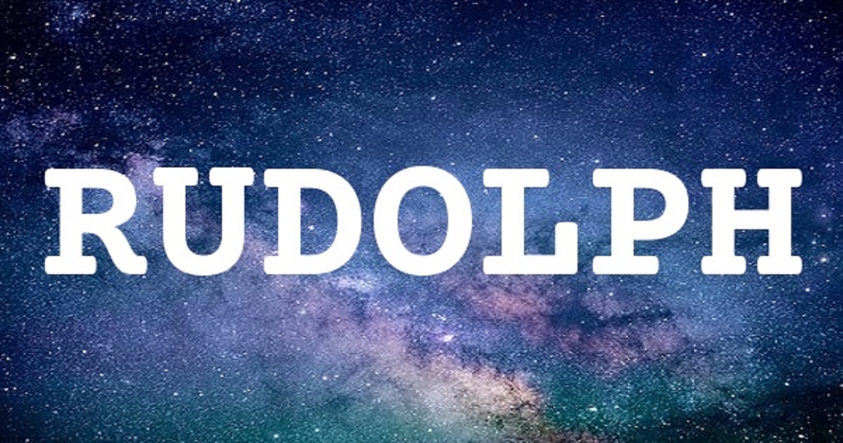 RUDOLPH 英文名字意義