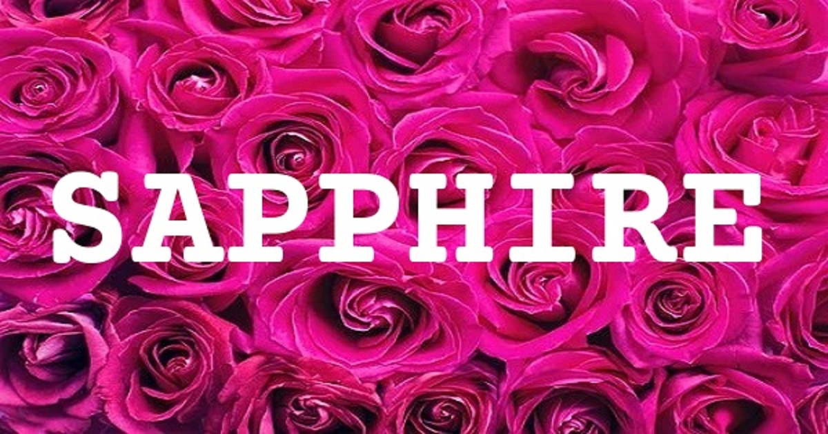 SAPPHIRE 英文名字意義