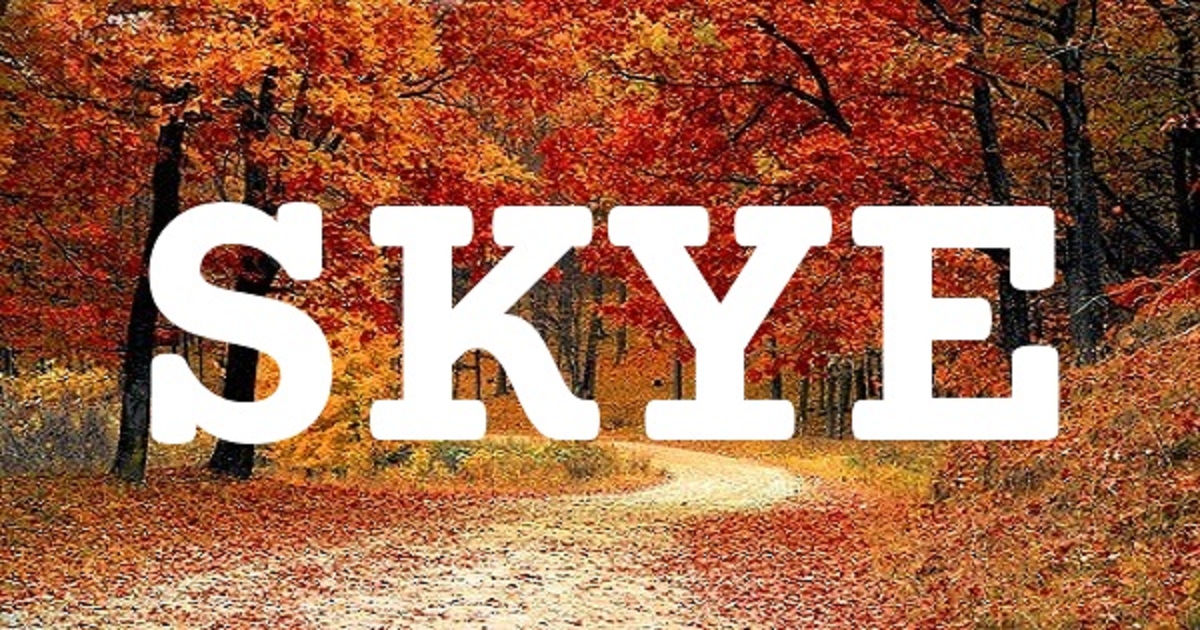 SKYE 英文名字意義
