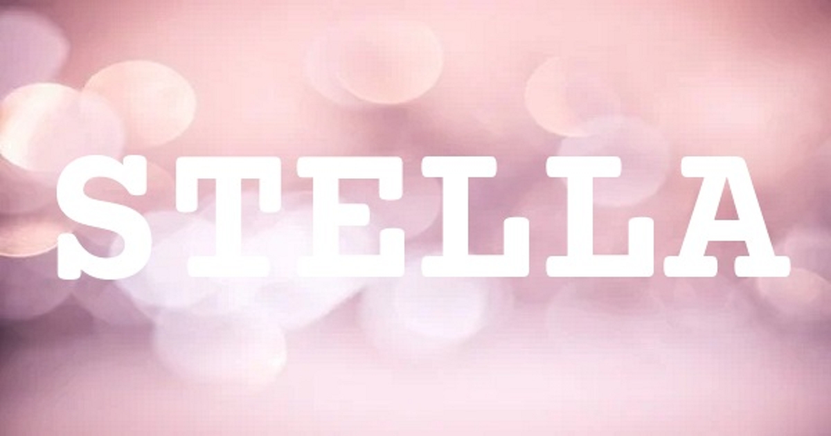 STELLA 英文名字意義