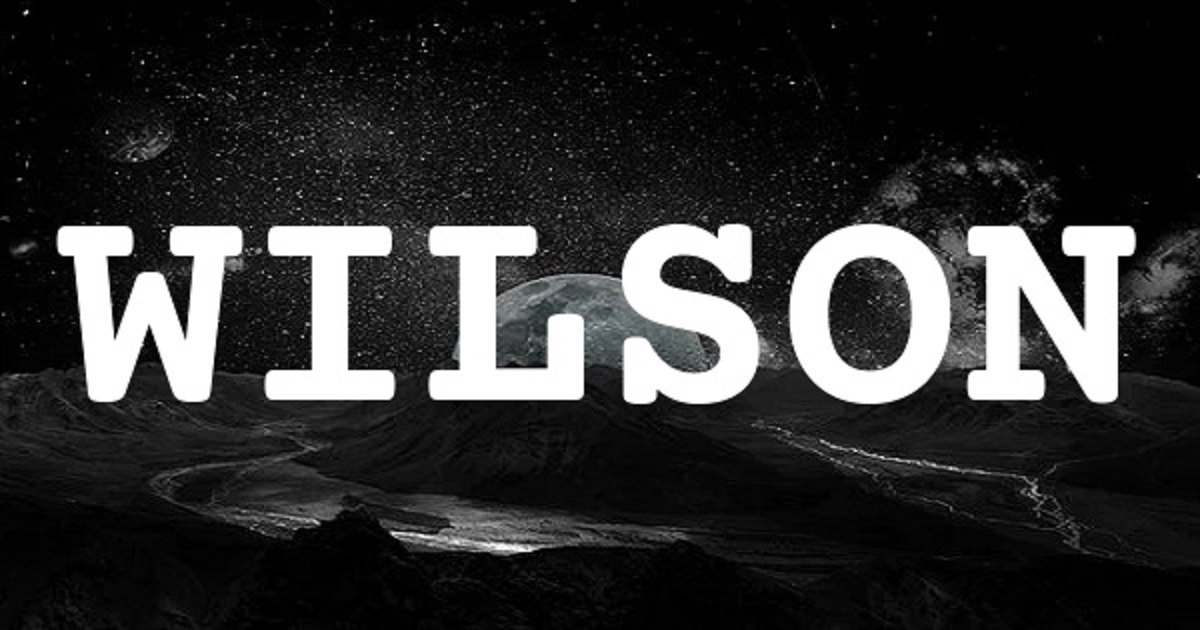 WILSON 英文名字意義
