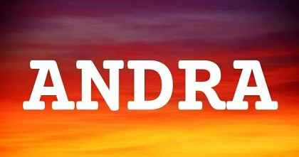 ANDRA英文名字意義