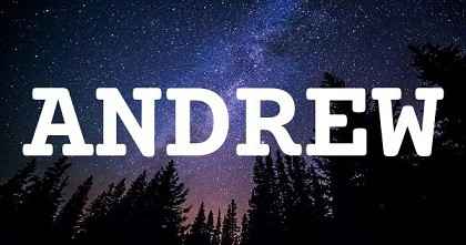 ANDREW英文名字意義