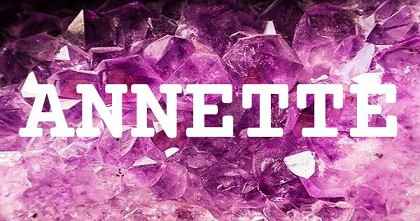 ANNETTE英文名字意義