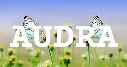 AUDRA英文名字意義
