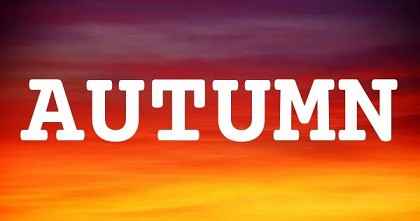 AUTUMN英文名字意義