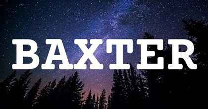 BAXTER英文名字意義