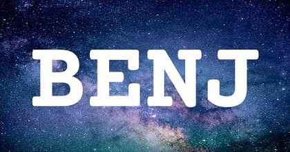BENJ英文名字意義