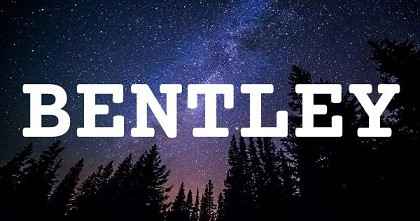 BENTLEY英文名字意義