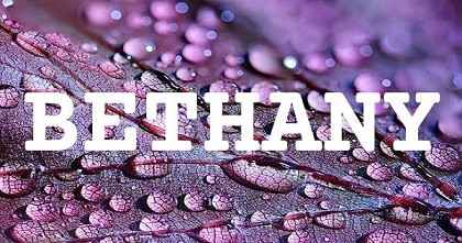 BETHANY英文名字意義
