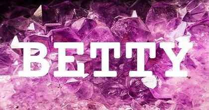 BETTY英文名字意義