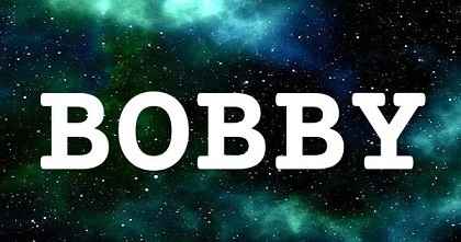 BOBBY英文名字意義